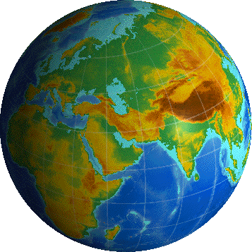 earth globe map. The earth with a world
